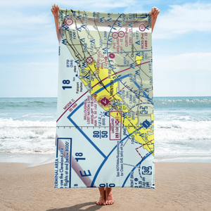 Willoughby Lost Nation Municipal Airport (LNN) VFR Sectional Towel