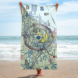 Wilmington International Airport (ILM) VFR Sectional Towel