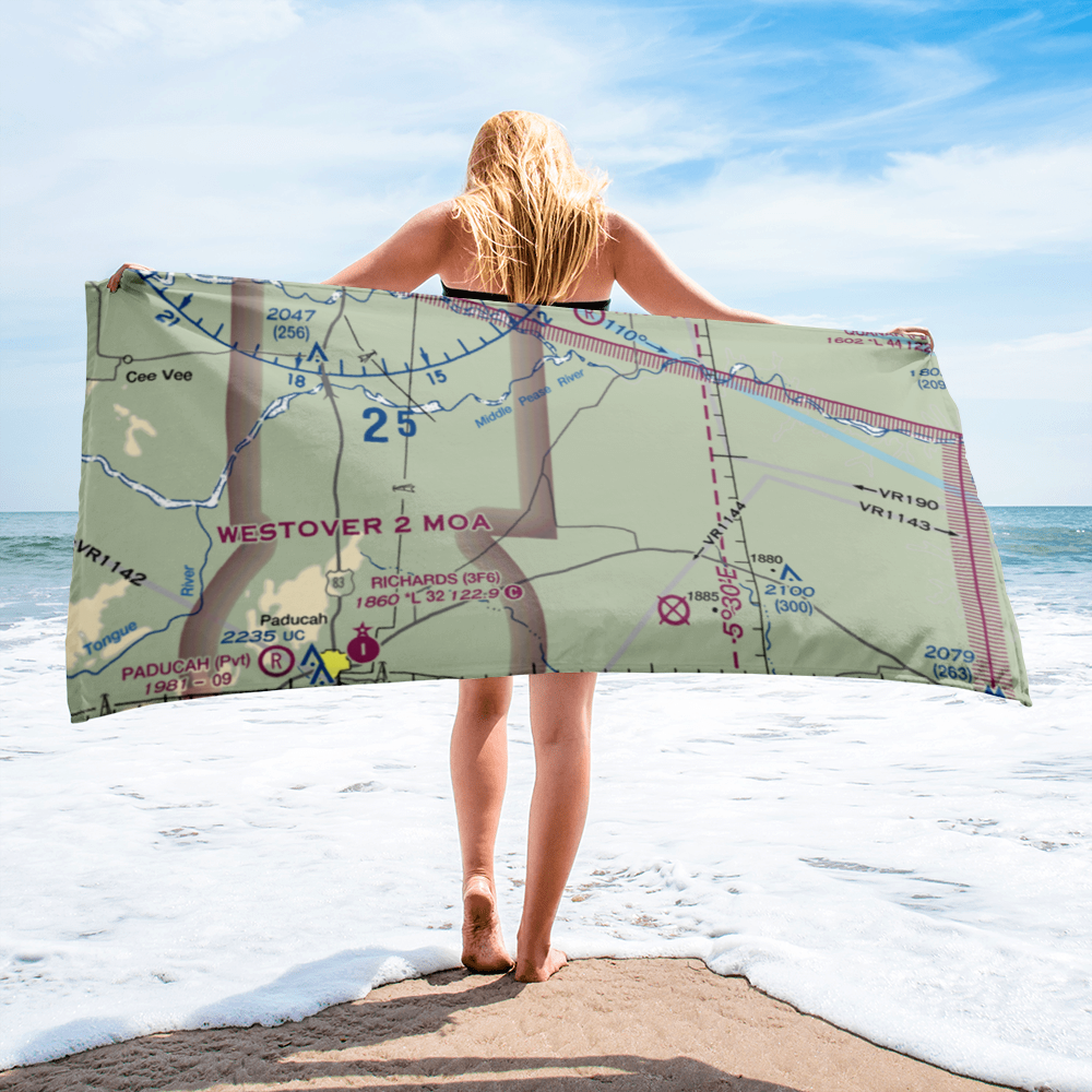 Wilson Airport (US-0147) VFR Sectional Towel 