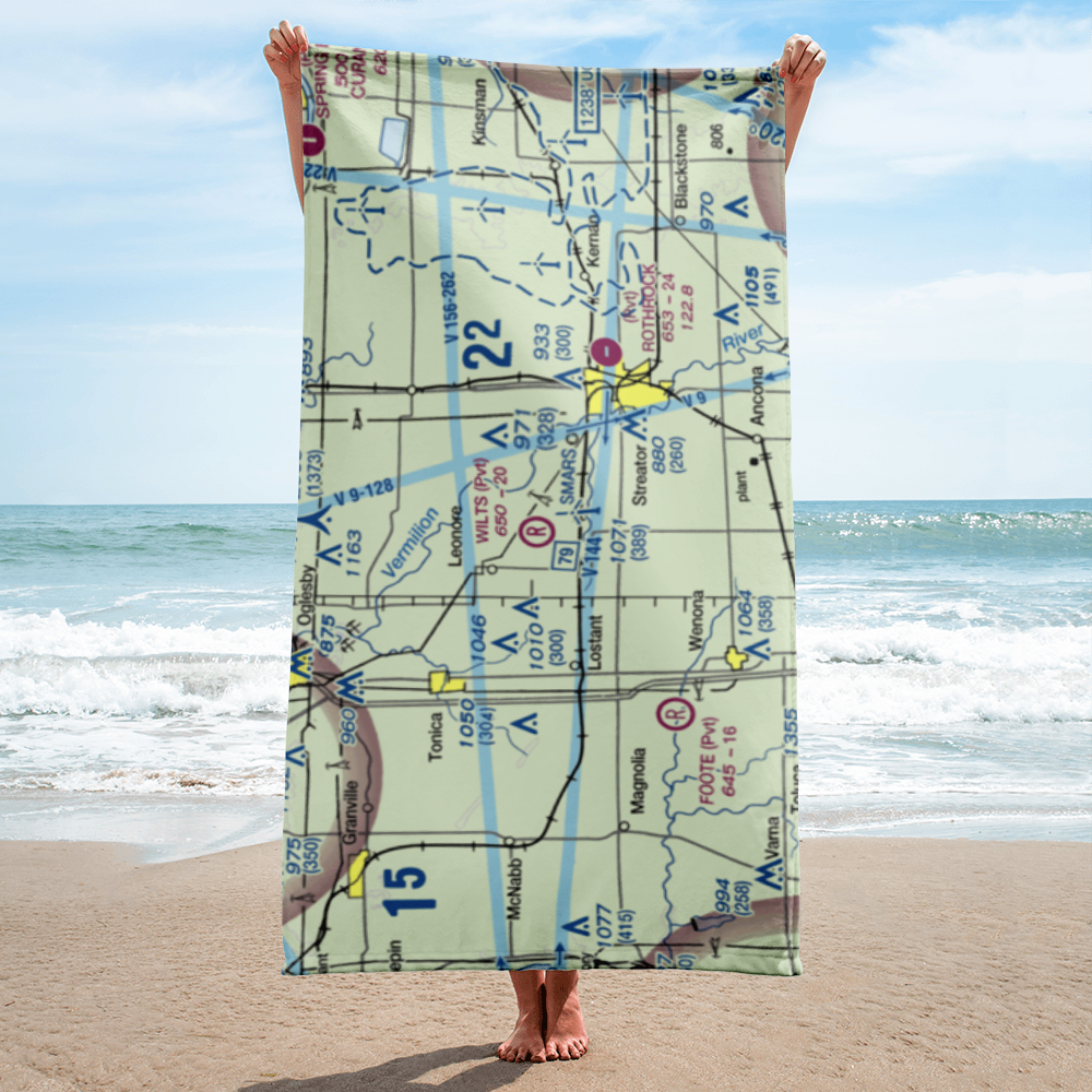 Wilts Airport (LL52) VFR Sectional Towel 