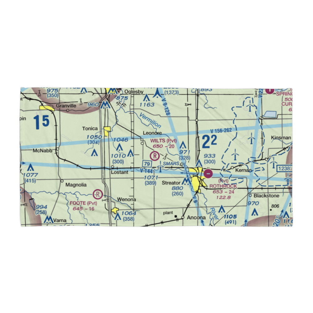 Wilts Airport (LL52) VFR Sectional Towel 