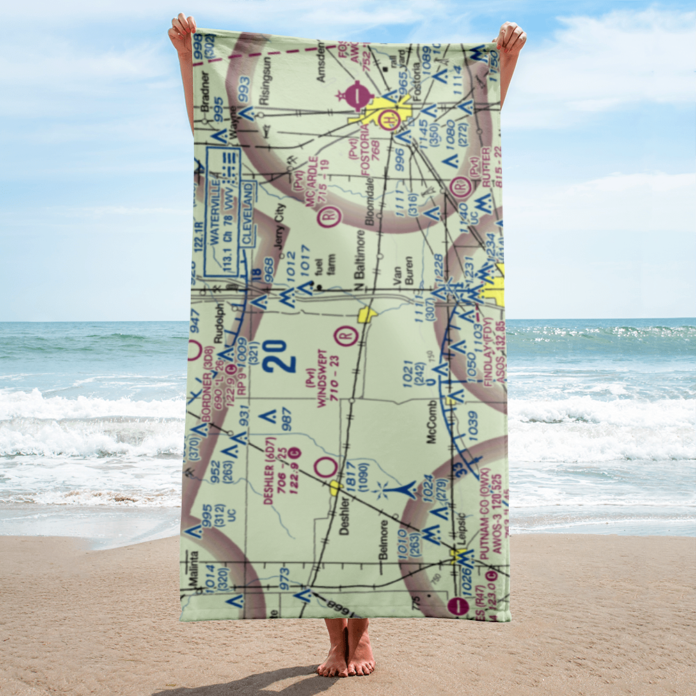 Windswept Airport (43OI) VFR Sectional Towel 
