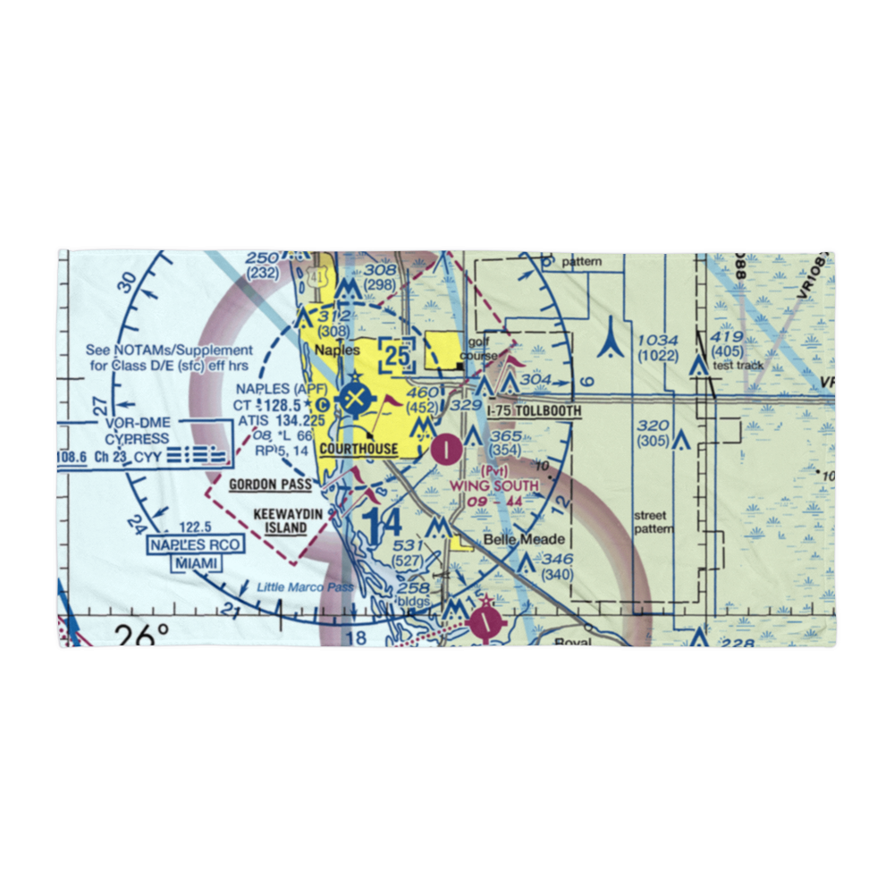 Wing South Airpark (FA37) VFR Sectional Towel 