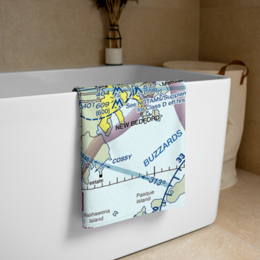 Wing-Over Farm Airport (RI07) VFR Sectional Towel 