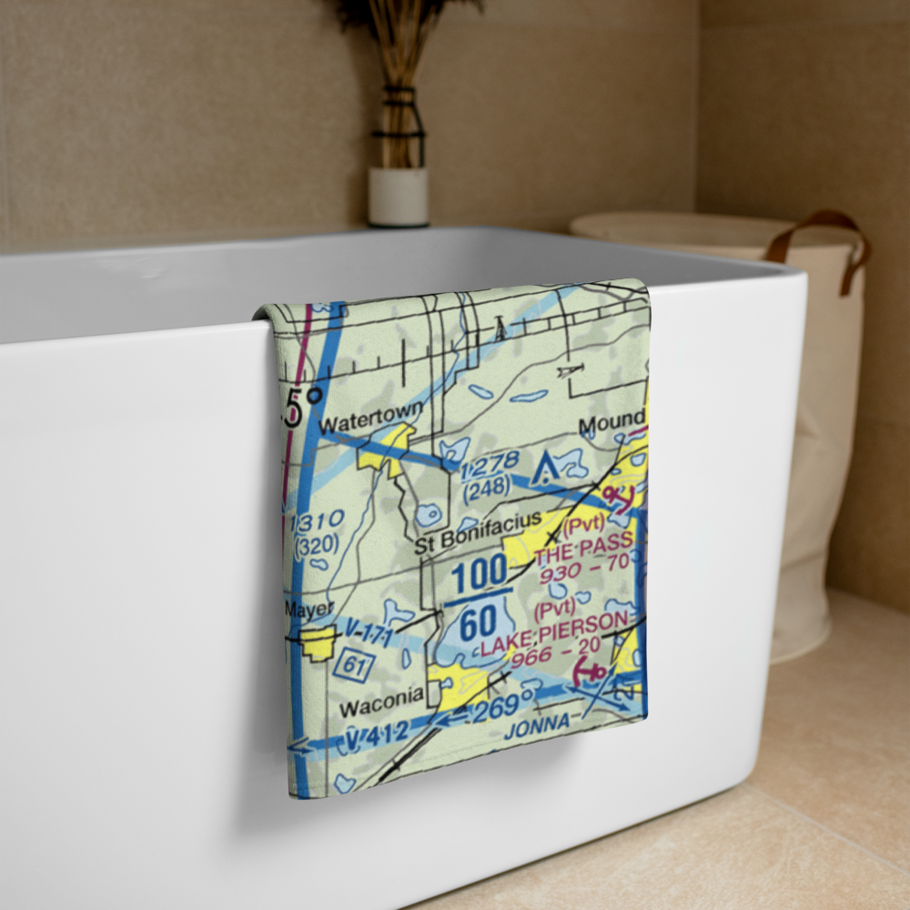 Winsted Municipal Airport (10D) VFR Sectional Towel 