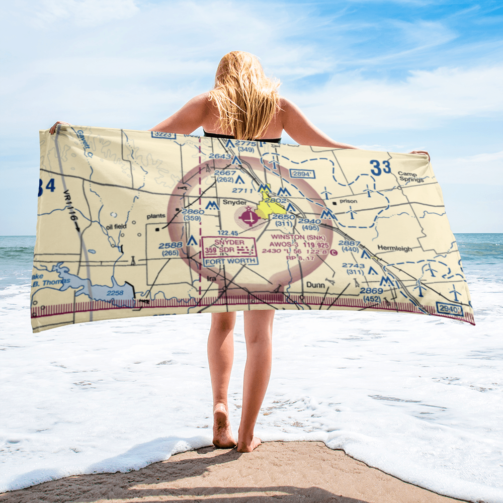 Winston Field (SNK) VFR Sectional Towel 