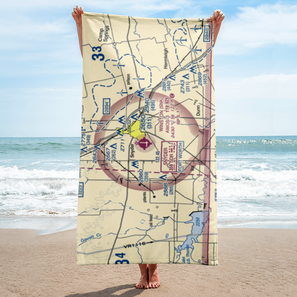 Winston Field (SNK) VFR Sectional Towel 