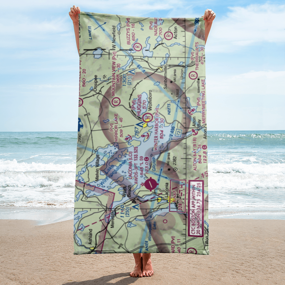 Winter Harbor Seaplane Base (48NH) VFR Sectional Towel 