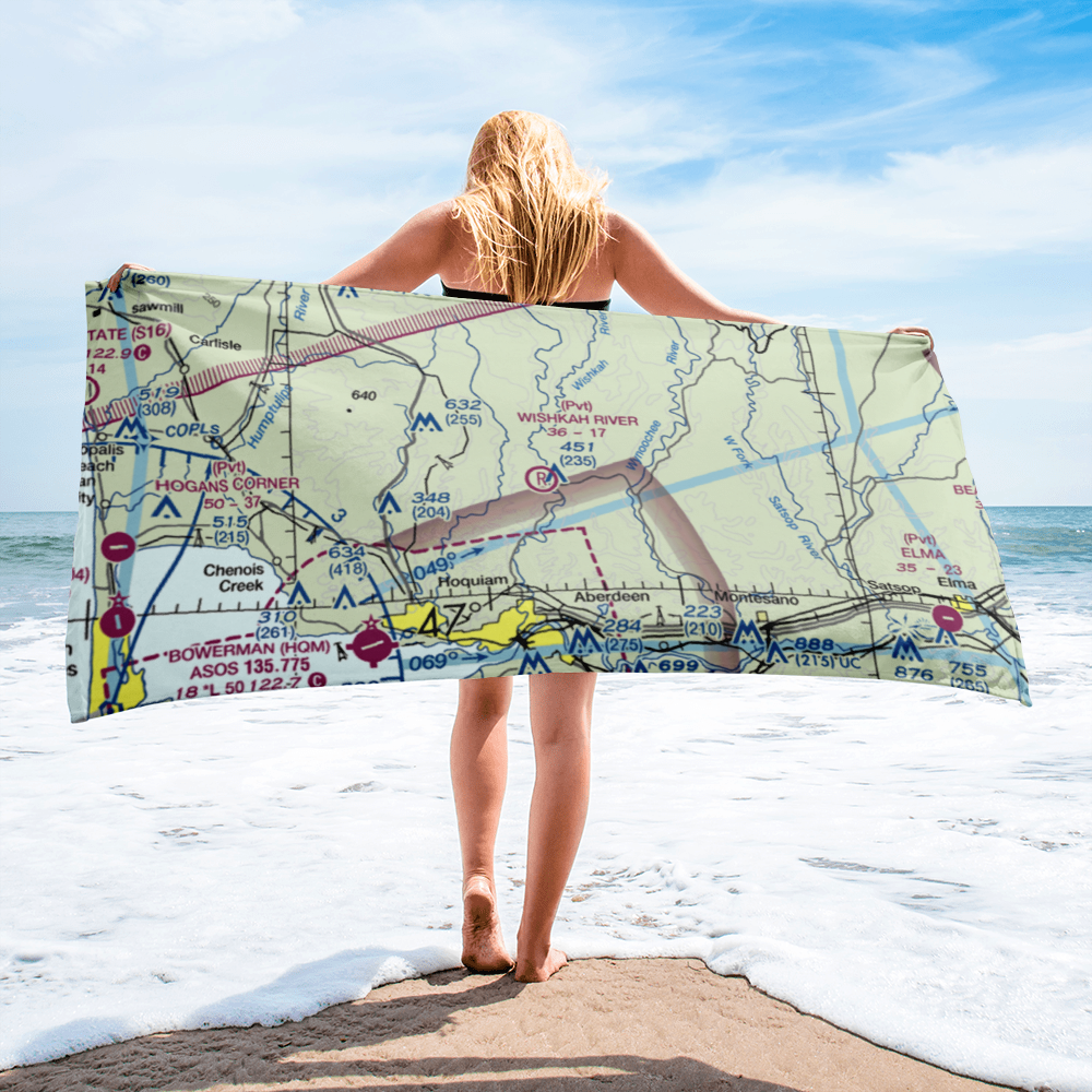 Wishkah River Ranch Airport (94WA) VFR Sectional Towel 