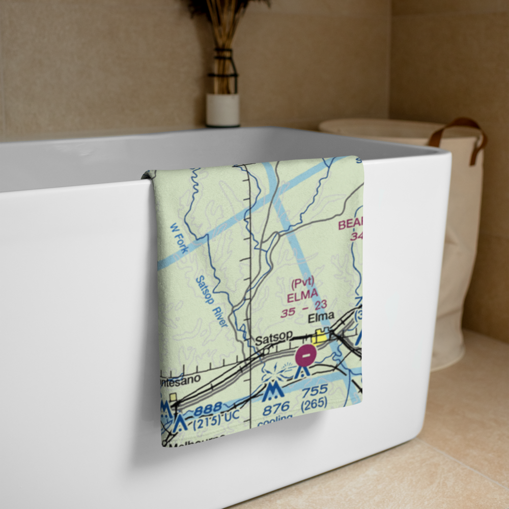 Wishkah River Ranch Airport (94WA) VFR Sectional Towel 