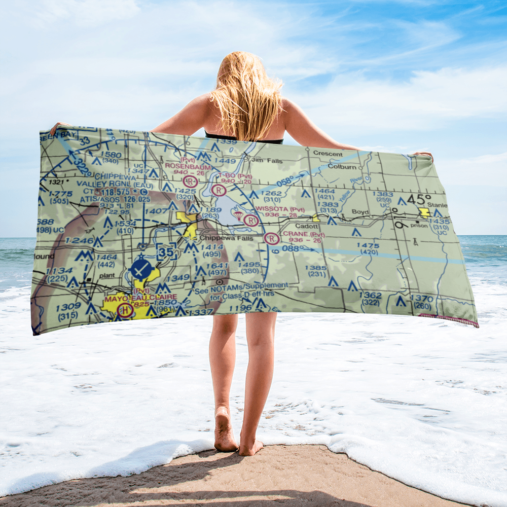 Wissota Airport (4WI0) VFR Sectional Towel 