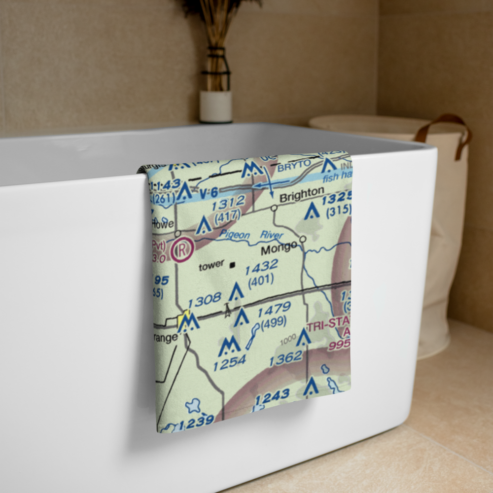 Wolfe Field (IN65) VFR Sectional Towel 