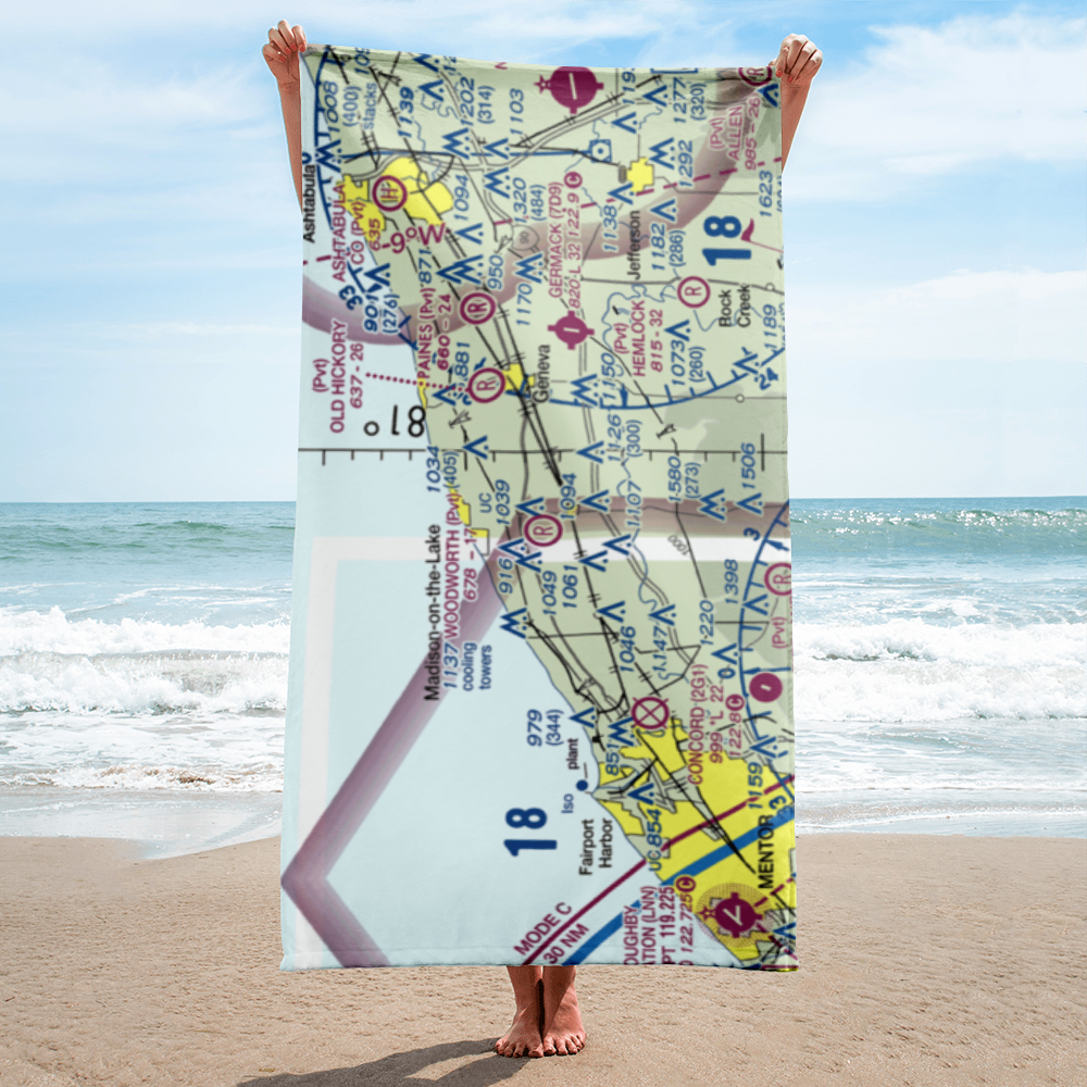 Woodworth Airport (OH03) VFR Sectional Towel 