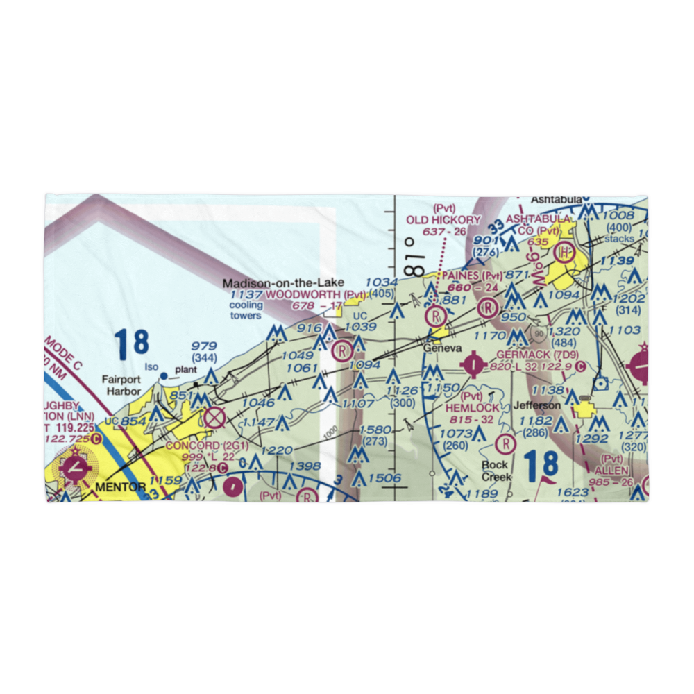 Woodworth Airport (OH03) VFR Sectional Towel 