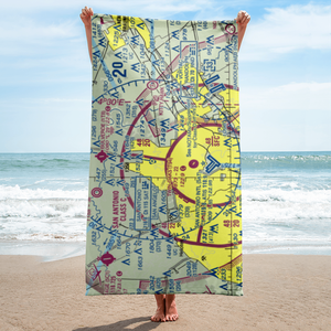 Yates Airport (XS89) VFR Sectional Towel