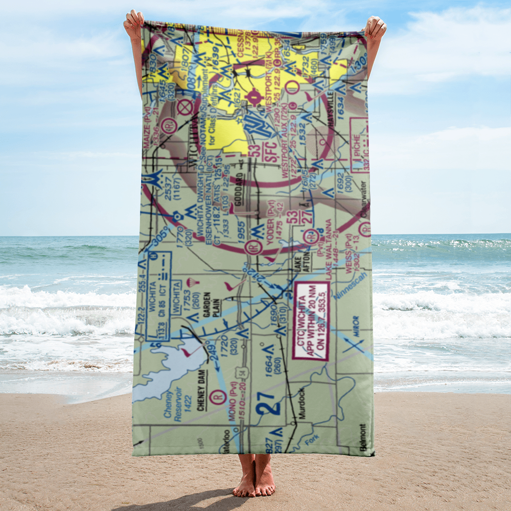 Yoder Airpark (SN61) VFR Sectional Towel 