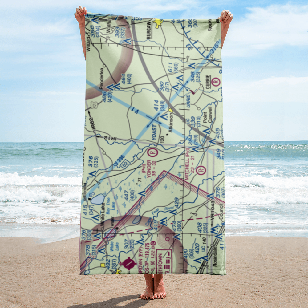 Yonder Airport (NC65) VFR Sectional Towel 