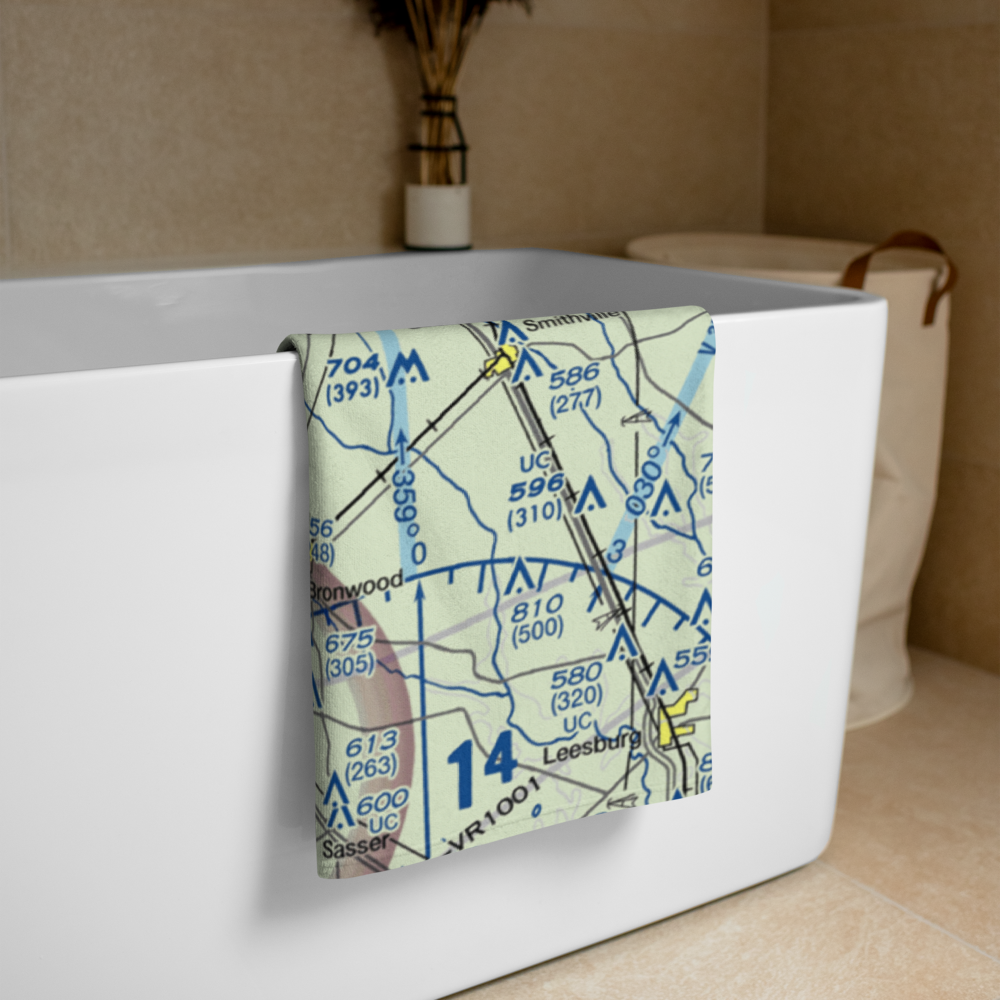 Young Field (9GA3) VFR Sectional Towel 