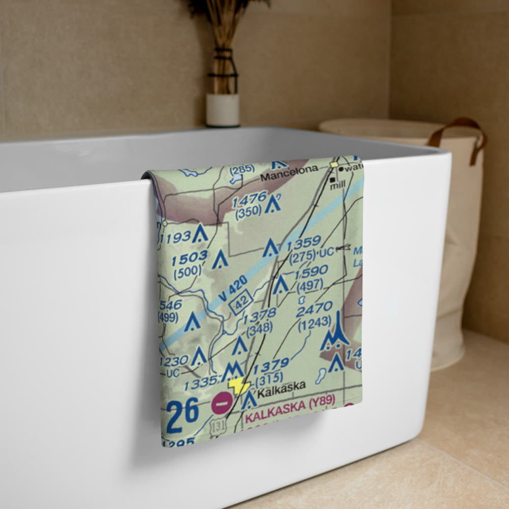 Yuba Airport (34U) VFR Sectional Towel 