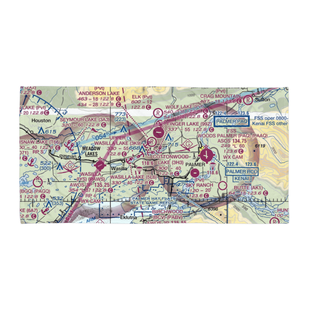 Yuknis Airport (23AK) VFR Sectional Towel 
