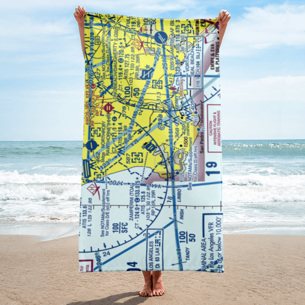 Zamperini Field (TOA) VFR Sectional Towel 