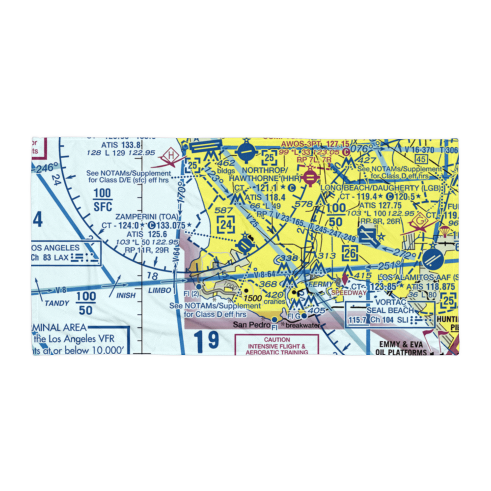 Zamperini Field (TOA) VFR Sectional Towel 