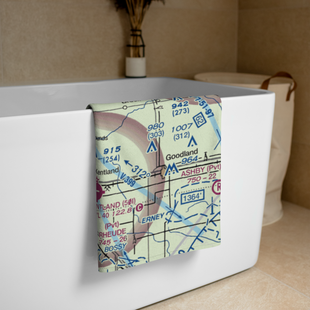 Zoomer Field (1LL8) VFR Sectional Towel 