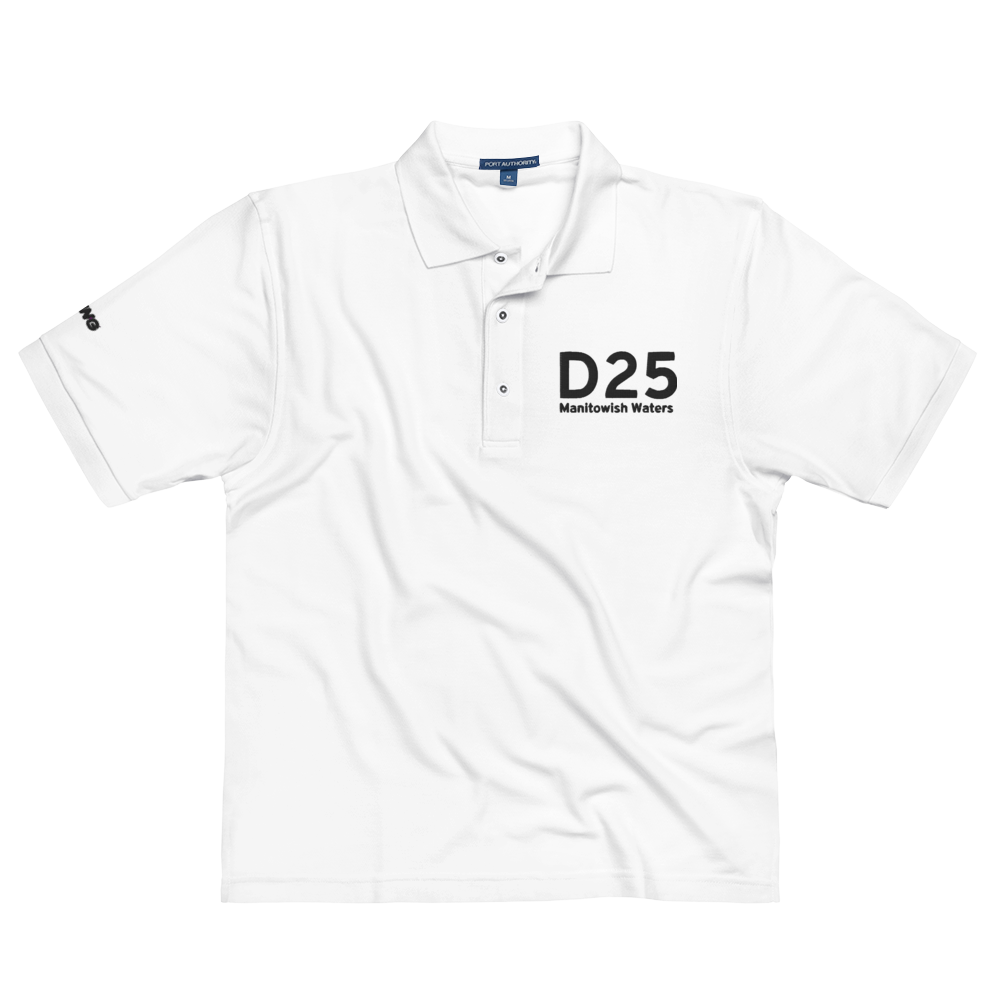 IATA Airport Code Template Port Authority Embroidered Polo Shirt (black letters) 