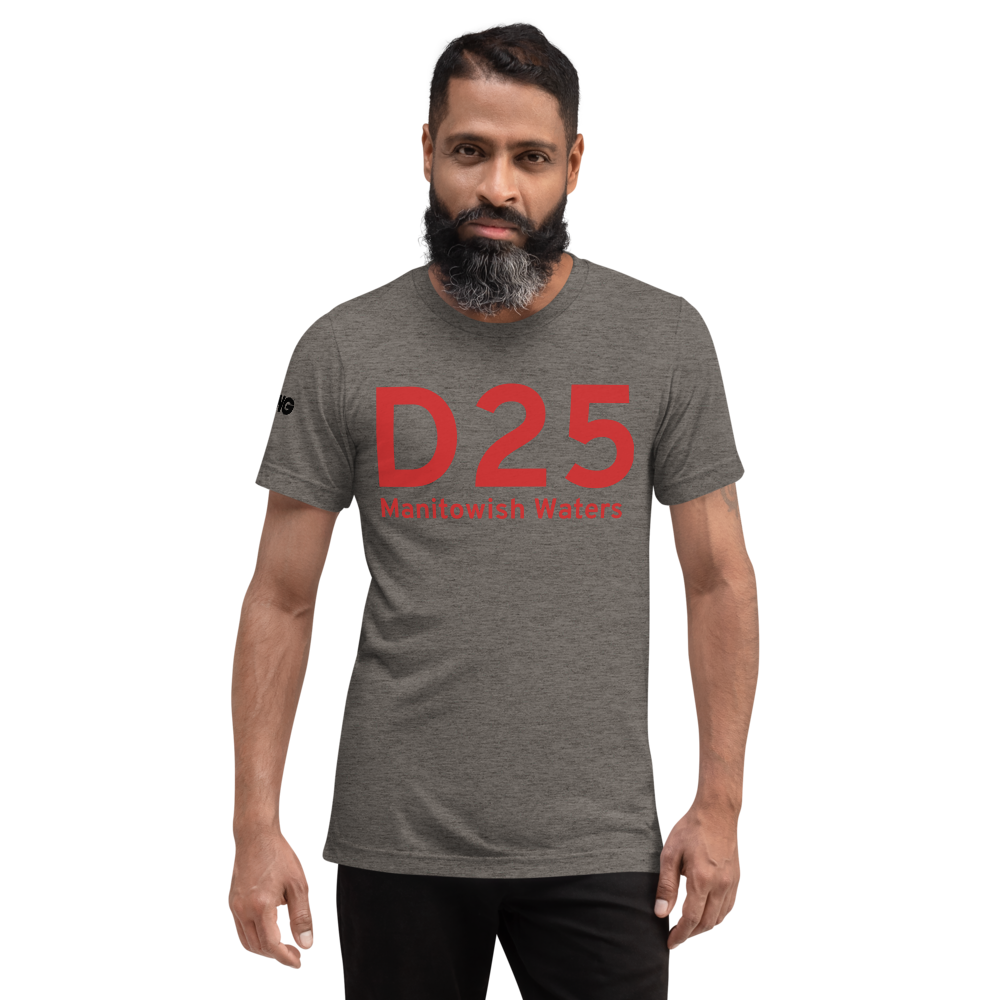 IATA Airport Code Template Tri-blend T-Shirt (red letters) 