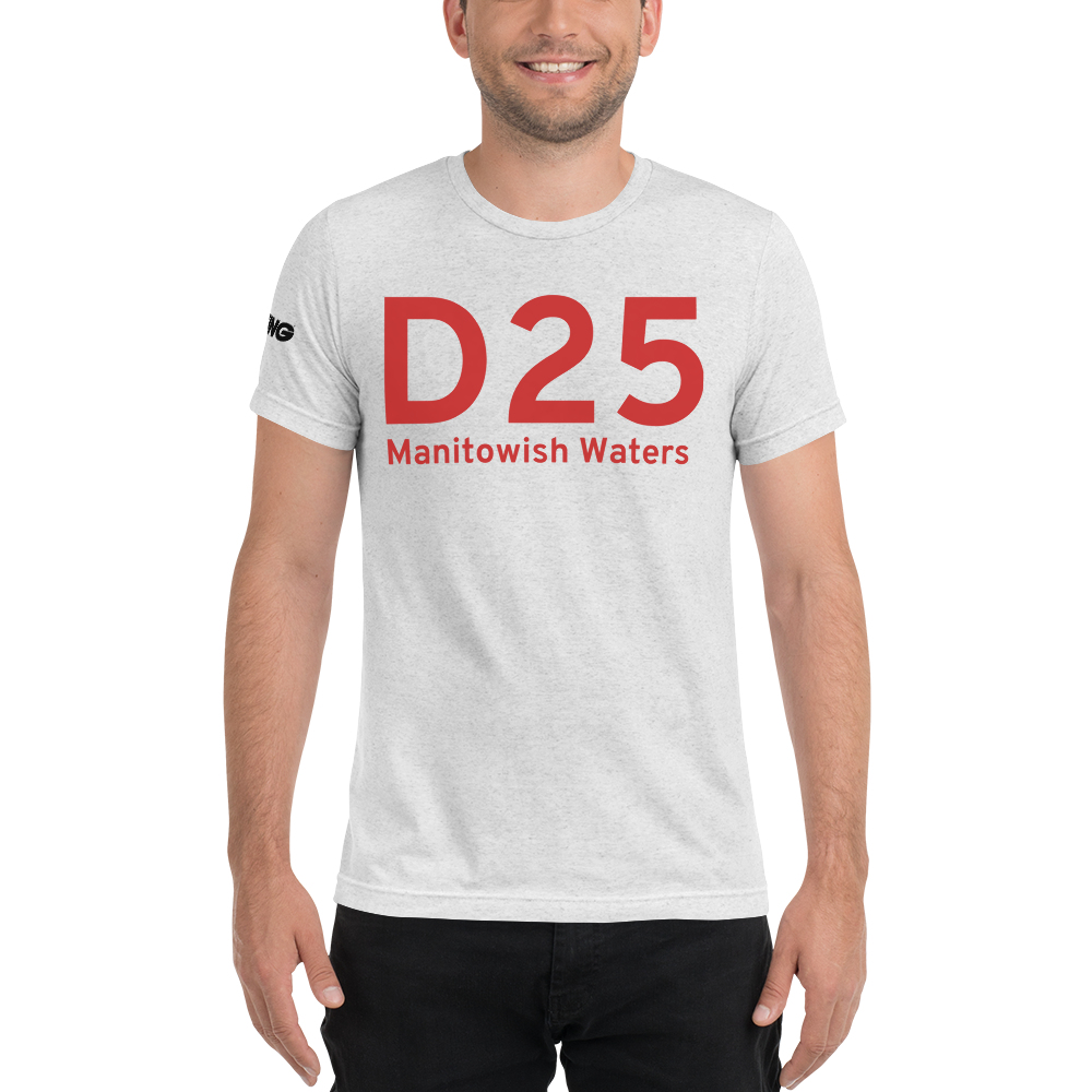 IATA Airport Code Template Tri-blend T-Shirt (red letters) 