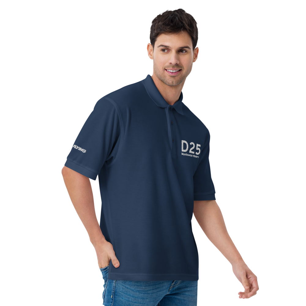 IATA Airport Code Template Port Authority Embroidered Polo Shirt (white letters) 