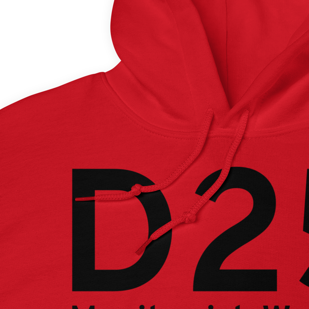 IATA Airport Code Template Hoodie Sweatshirt (black letters) 