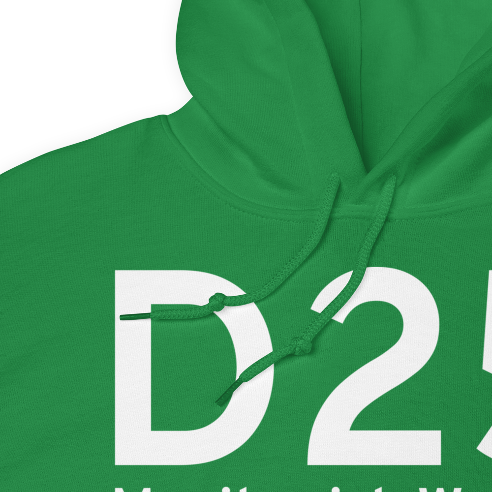 IATA Airport Code Template Hoodie Sweatshirt (white letters) 