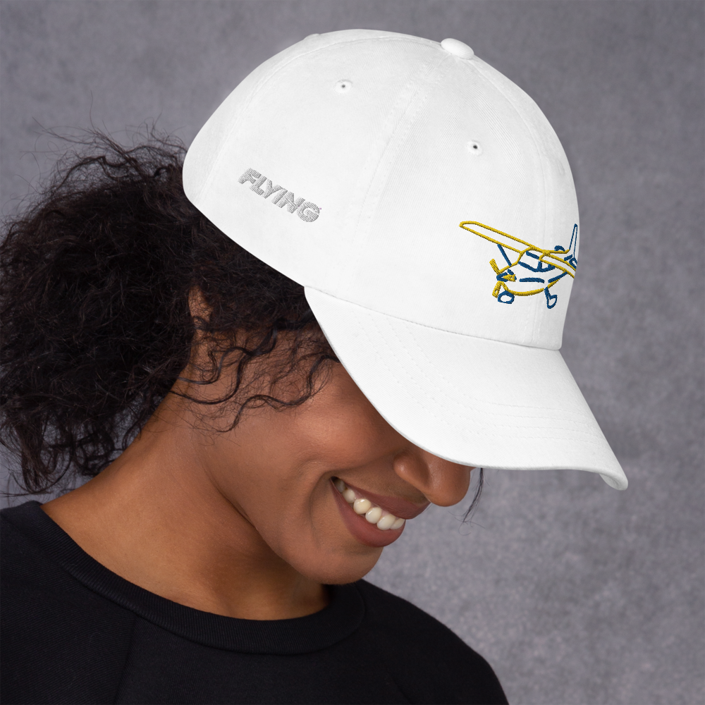 Cessna 172 Hat (blue and gold aircraft design) 