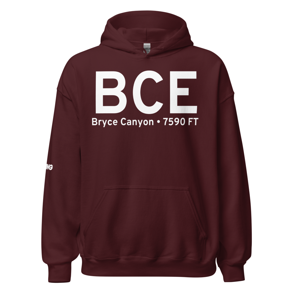 Bryce Canyon (KBCE) Airport Hoodie Sweatshirt 