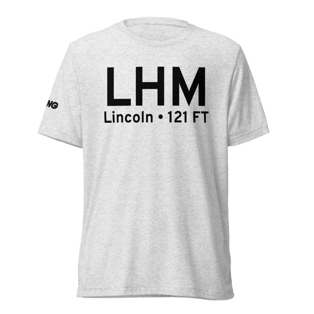 Lincoln (KLHM) Airport Tri-blend T-Shirt 