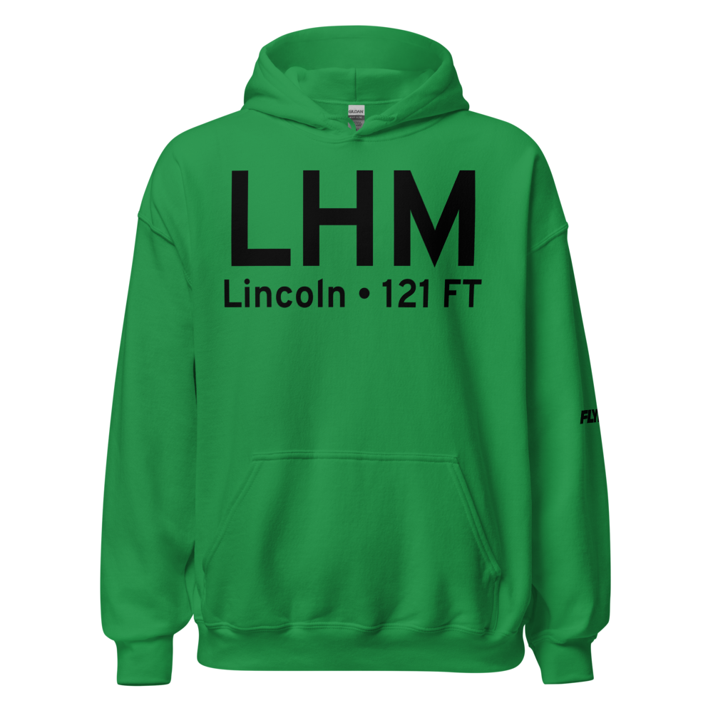 Lincoln (KLHM) Airport Hoodie Sweatshirt 