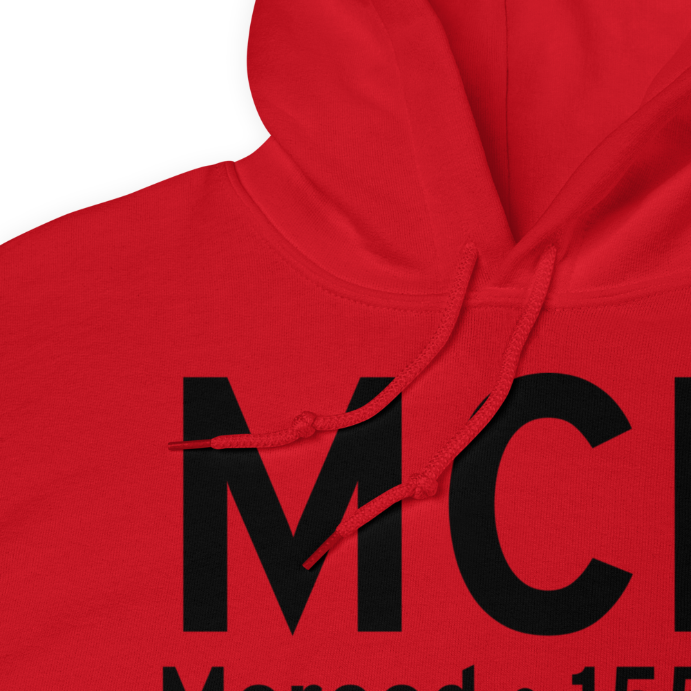 Merced (KMCE) Airport Hoodie Sweatshirt 