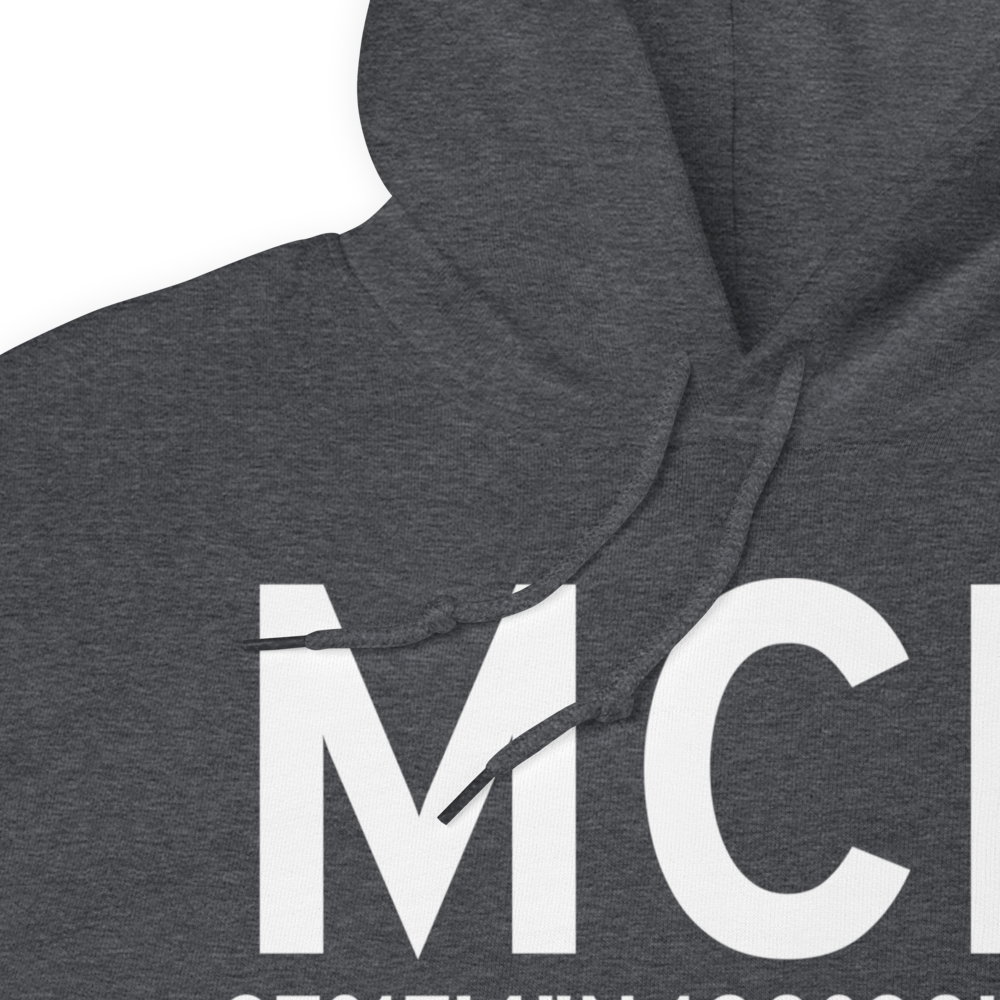 Merced (KMCE) Airport Hoodie Sweatshirt 