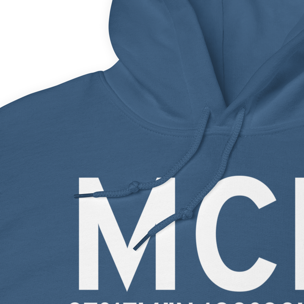 Merced (KMCE) Airport Hoodie Sweatshirt 