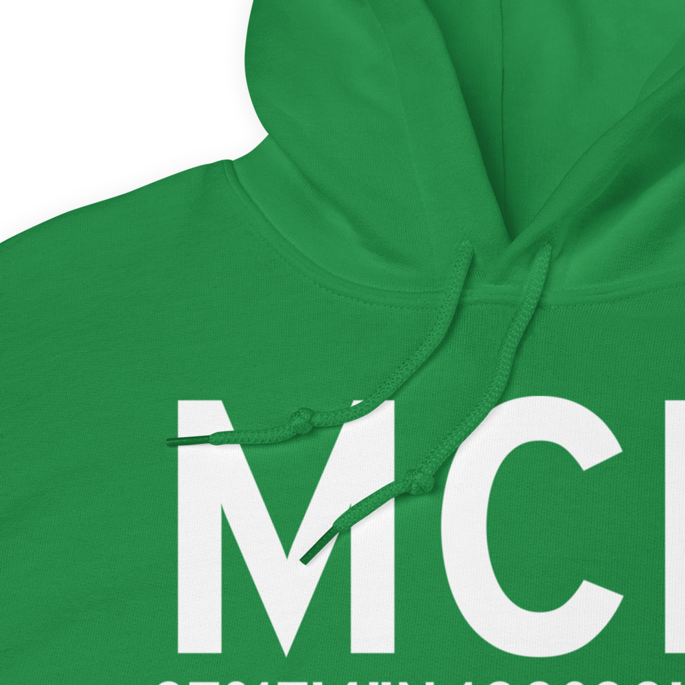 Merced (KMCE) Airport Hoodie Sweatshirt 