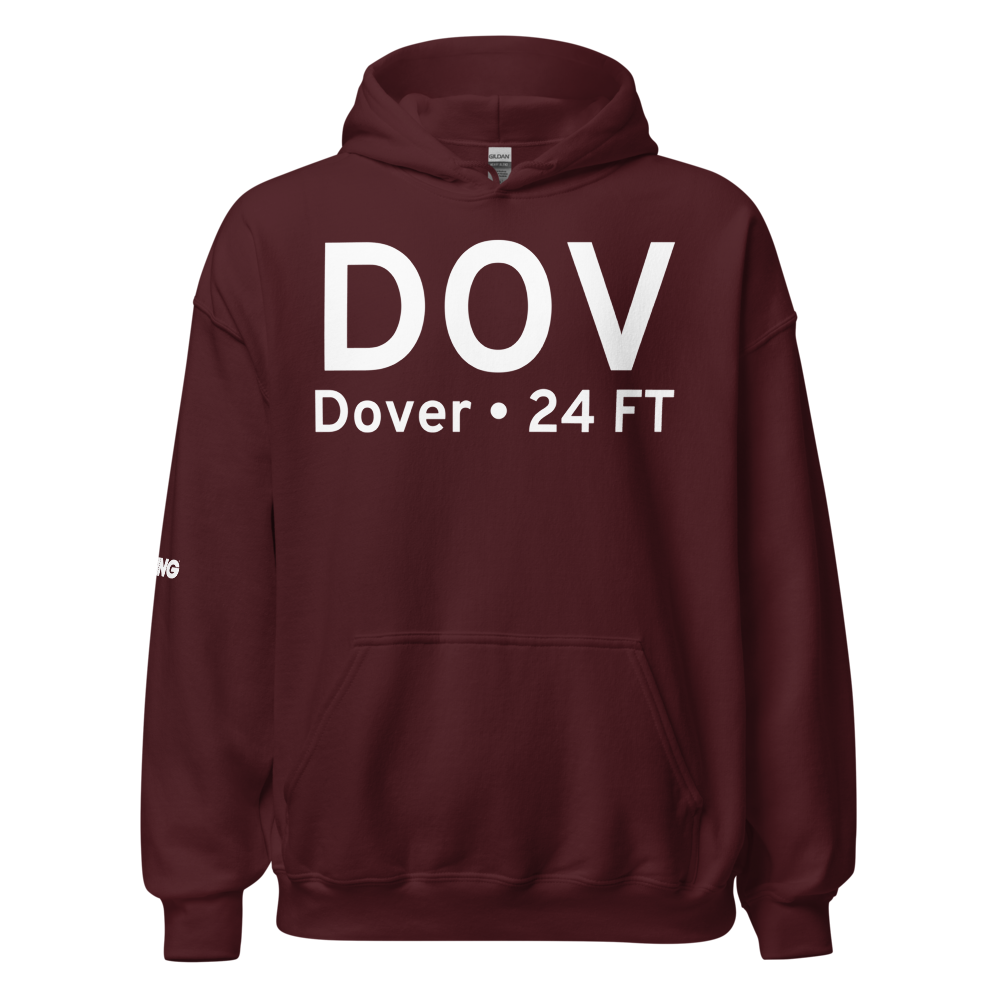 Dover (KDOV) Airport Hoodie Sweatshirt 