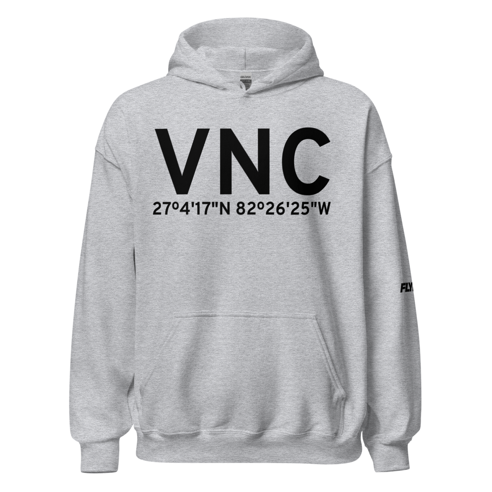 Venice (KVNC) Airport Hoodie Sweatshirt 
