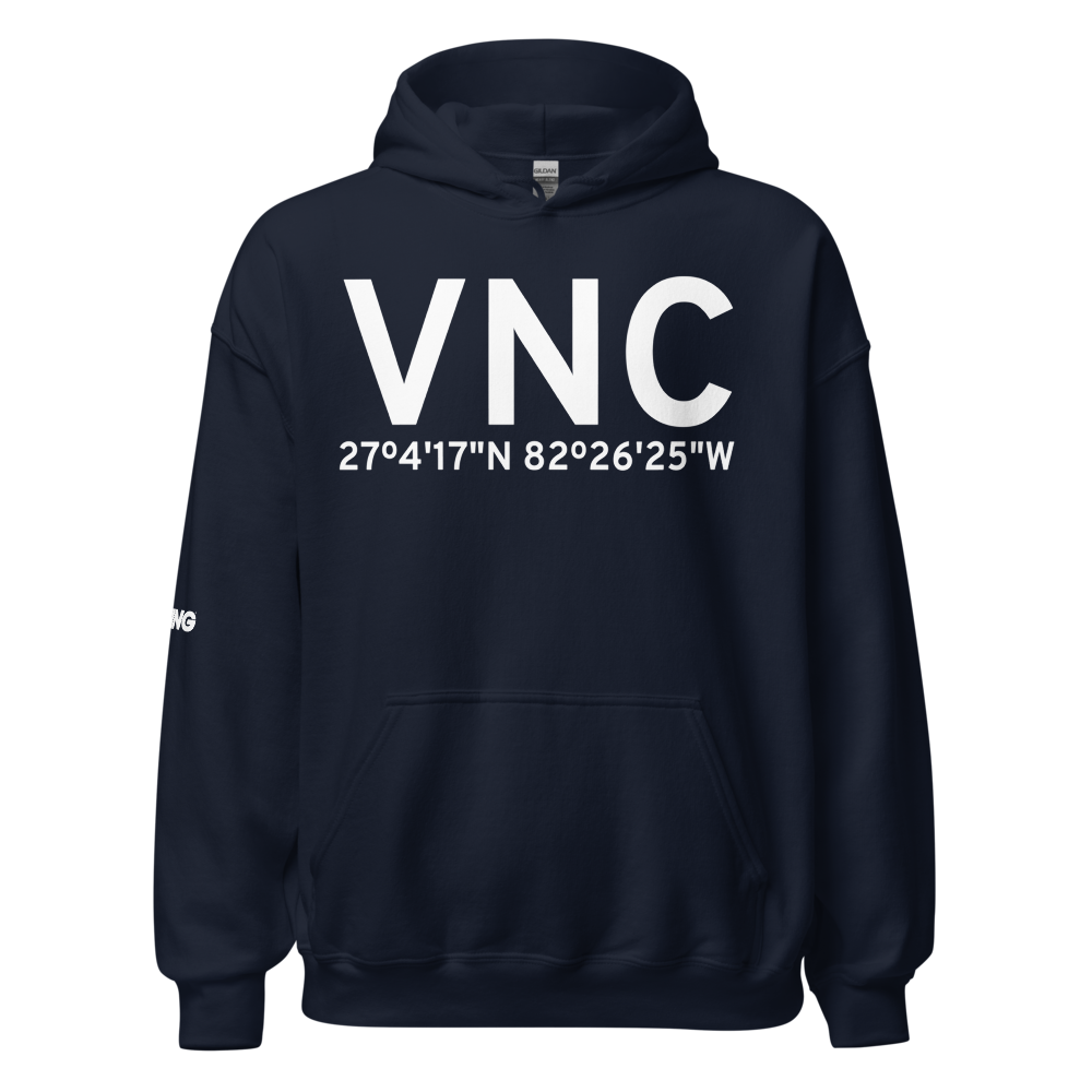 Venice (KVNC) Airport Hoodie Sweatshirt 