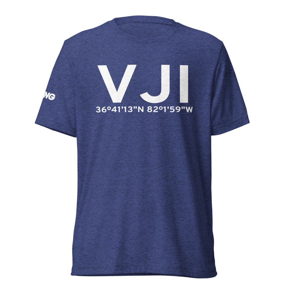 Abingdon (KVJI) Airport Tri-blend T-Shirt 