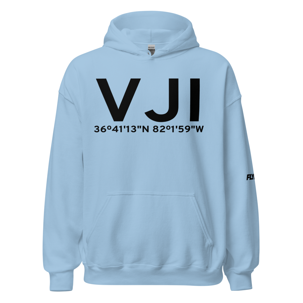 Abingdon (KVJI) Airport Hoodie Sweatshirt 