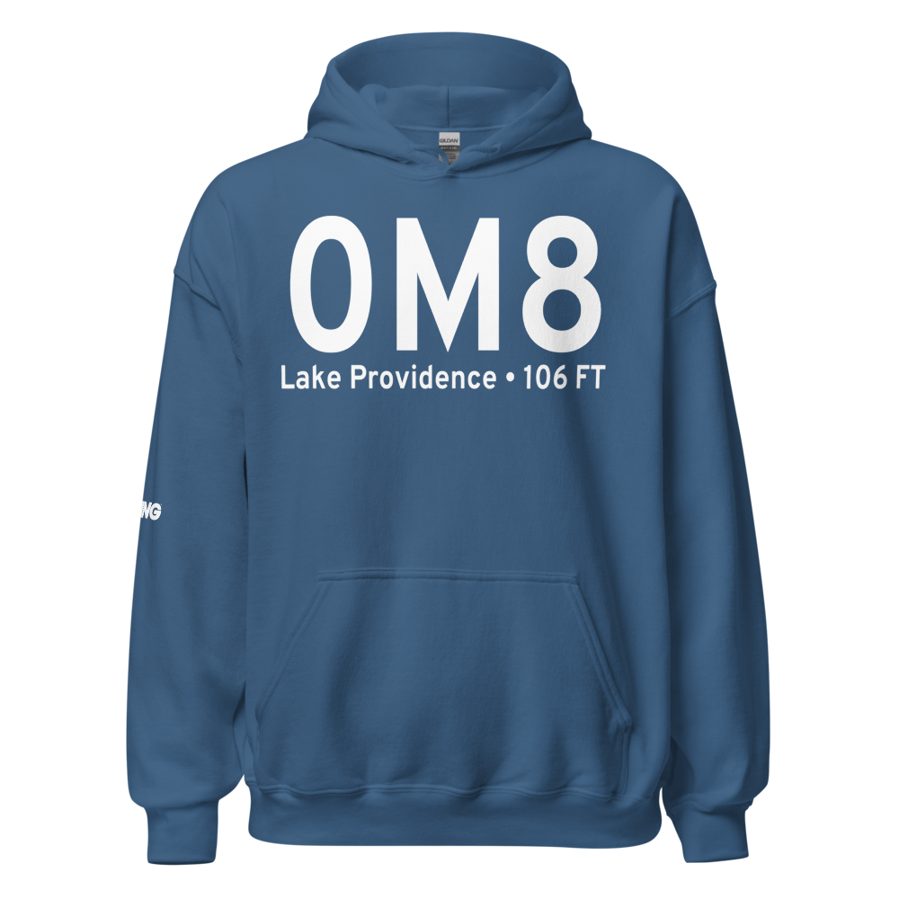 Lake Providence (K0M8) Airport Hoodie Sweatshirt 