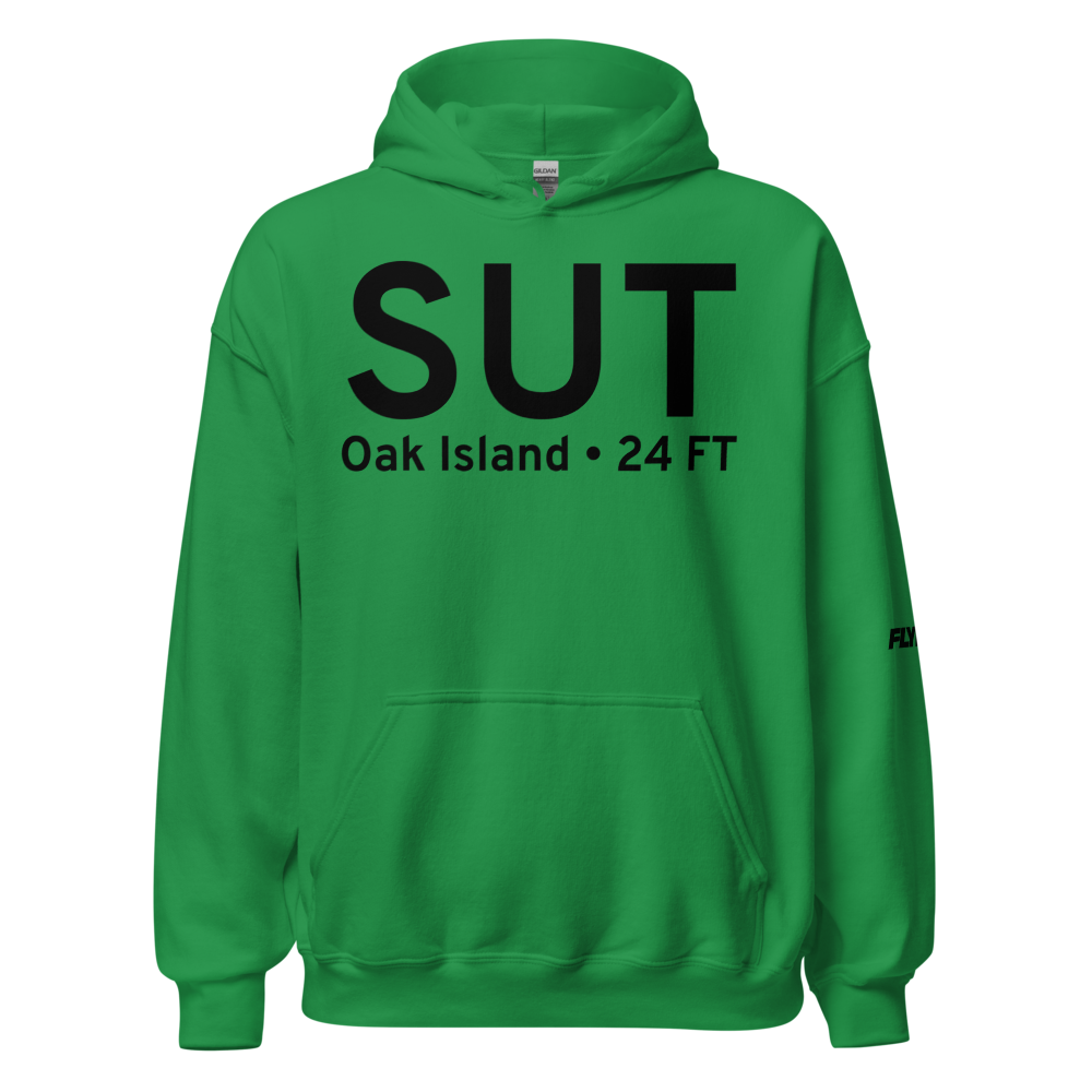 Oak Island (KSUT) Airport Hoodie Sweatshirt 