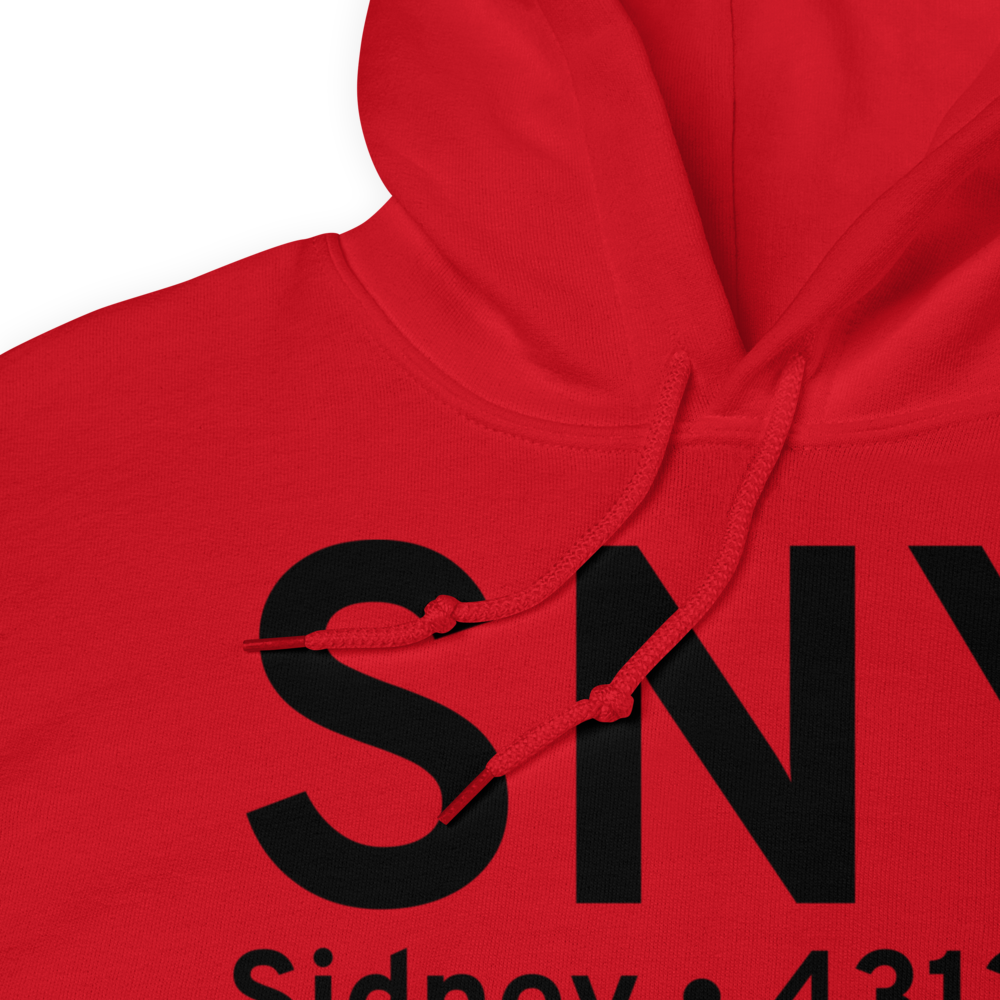 Sidney (KSNY) Airport Hoodie Sweatshirt 