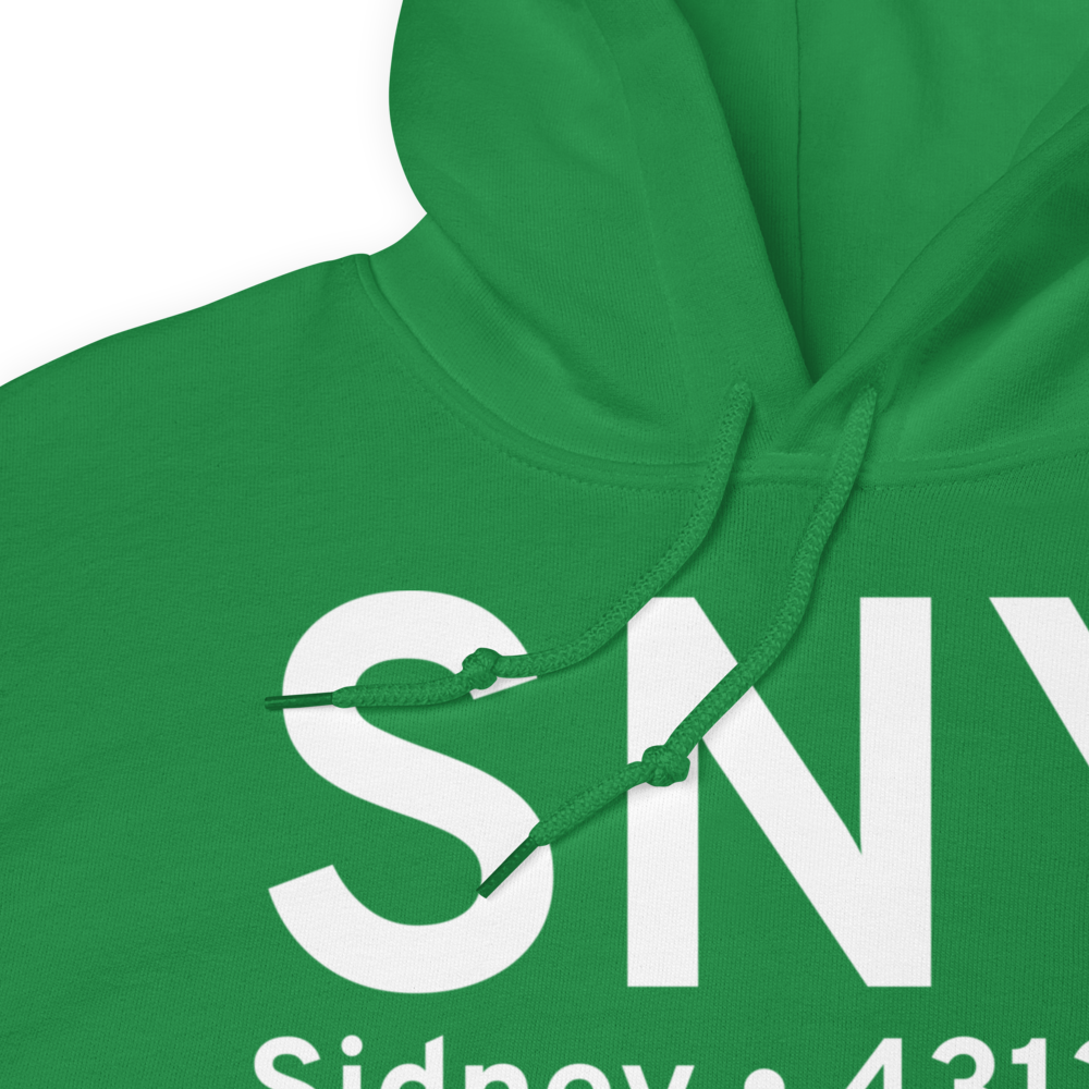 Sidney (KSNY) Airport Hoodie Sweatshirt 